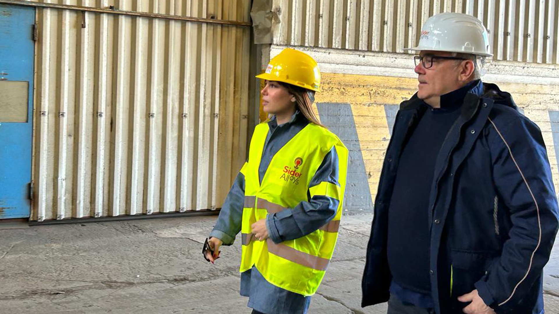 assessore Pili visita Sider Alloys Portovesme